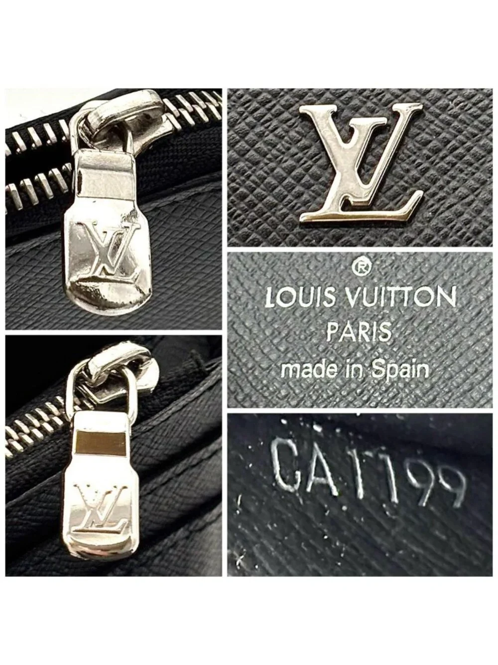 Louis Vuitton Wallet Taiga Zippy Vertical Black